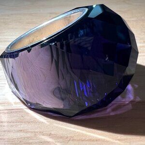 Brand New, Never Worn Authentic Swarovski Large Purple Nirvana Ring, sz58